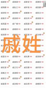 姓名配對超準(zhǔn) 姓戚的和什么姓最配