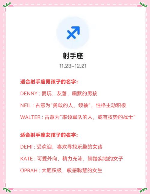 射手座男寶寶100個好聽的名字