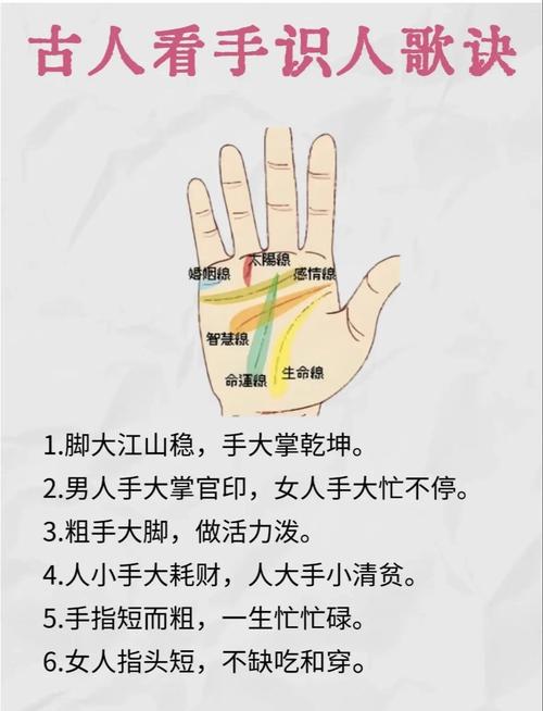 手相觀人可看出心中城府