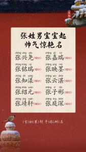 姓張的男寶寶起名大全