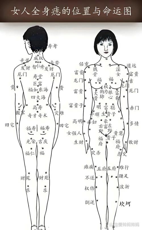 乳房上的痣圖解吉兇禍福