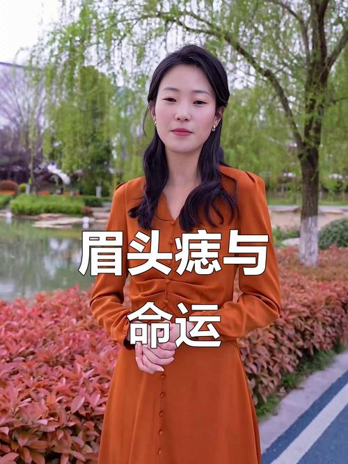 右眉頭下有痣