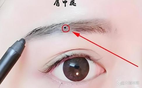 眉頭中間有痣