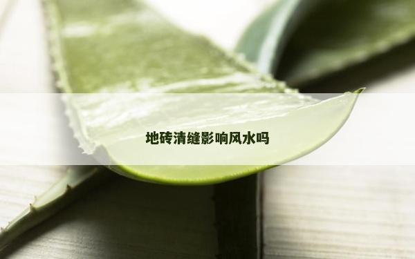 地磚清縫影響風水嗎