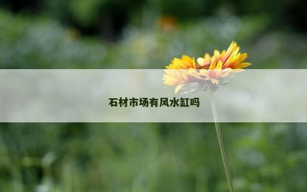 石材市場有風水缸嗎