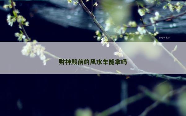財(cái)神殿前的風(fēng)水車能拿嗎