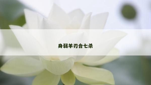 身弱羊刃合七殺