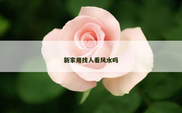 新家用找人看風水嗎