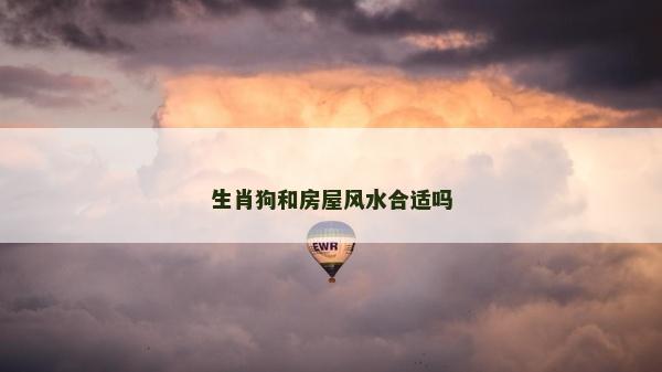 生肖狗和房屋風水合適嗎