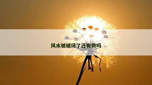 風(fēng)水被破壞了還有救嗎