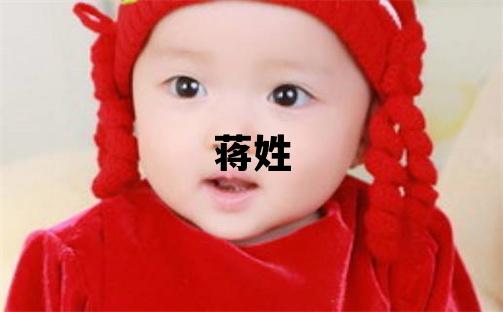 蔣姓冷門獨特的男孩名字