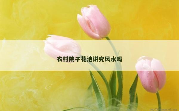 農(nóng)村院子花池講究風水嗎