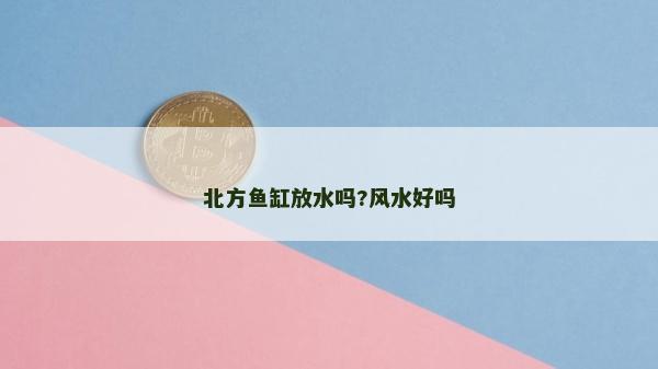 北方魚缸放水嗎?風(fēng)水好嗎