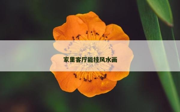 家里客廳能掛風水畫