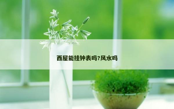 西屋能掛鐘表嗎?風水嗎