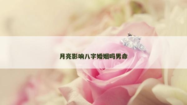 月亮影響八字婚姻嗎男命