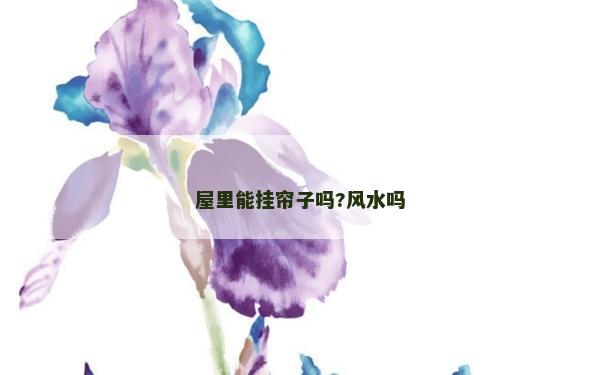 屋里能掛簾子嗎?風(fēng)水嗎