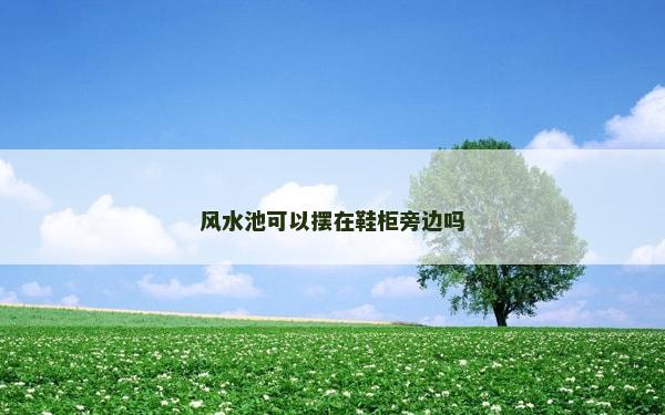 風水池可以擺在鞋柜旁邊嗎