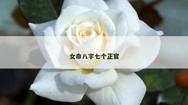 女命八字七個正官