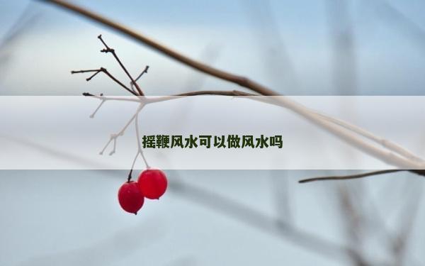 搖鞭風(fēng)水可以做風(fēng)水嗎