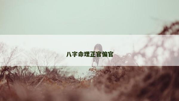 八字命理正官偏官