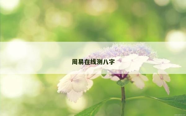 周易在線測八字