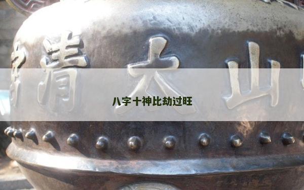 八字十神比劫過旺
