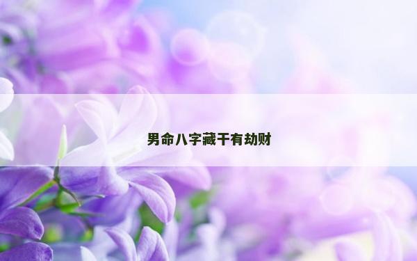 男命八字藏干有劫財