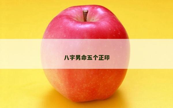 八字男命五個(gè)正印