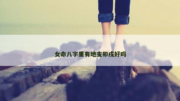 女命八字里有地支卯戌好嗎