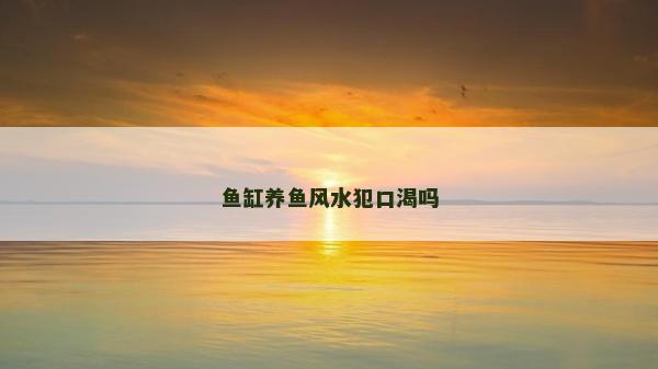 魚缸養魚風水犯口渴嗎