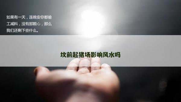 墳前起豬場影響風水嗎