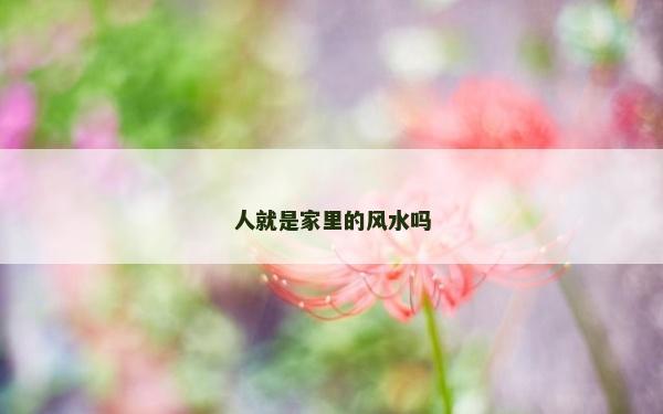 人就是家里的風(fēng)水嗎