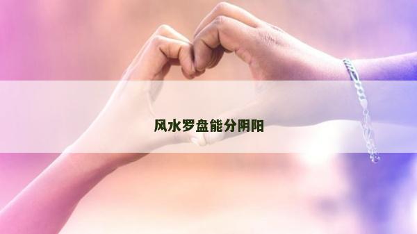 風水羅盤能分陰陽