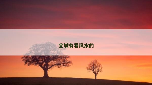 宜城有看風水的
