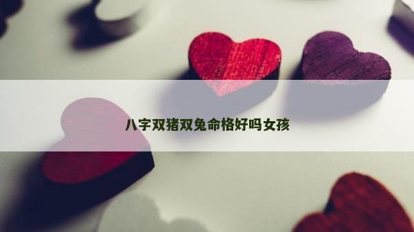 八字雙豬雙兔命格好嗎女孩