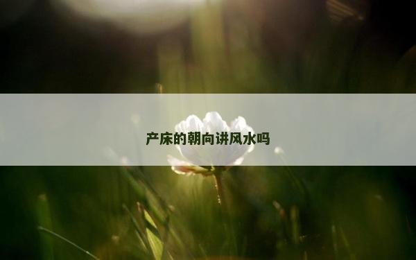 產(chǎn)床的朝向講風(fēng)水嗎
