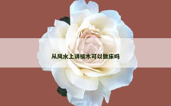 從風(fēng)水上講榆木可以做床嗎