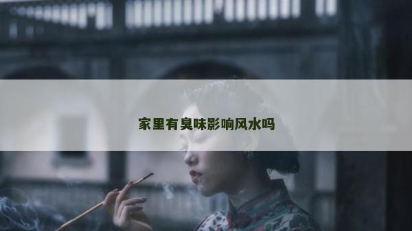 家里有臭味影響風水嗎