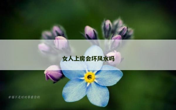 女人上房會壞風水嗎