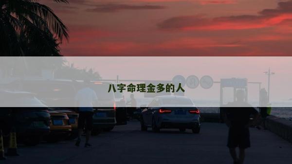 八字命理金多的人 八字命理金多的人