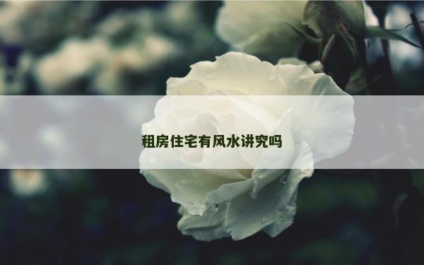 租房住宅有風水講究嗎 租房住宅有風水講究嗎