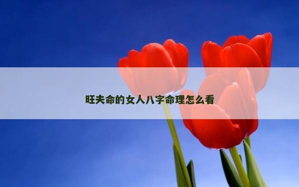 旺夫命的女人八字命理怎么看