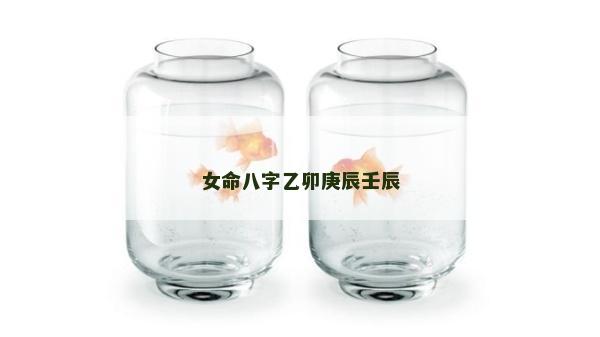 女命八字乙卯庚辰壬辰