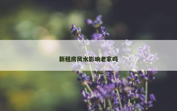 新租房風水影響老家嗎