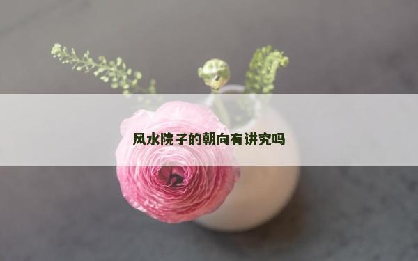 風水院子的朝向有講究嗎
