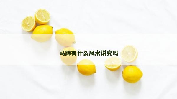 馬蹄有什么風水講究嗎