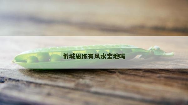 忻城思練有風水寶地嗎