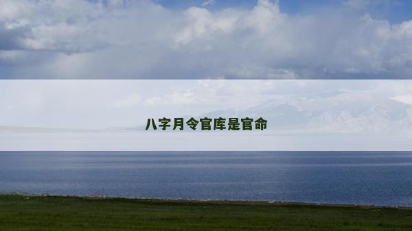 八字月令官庫(kù)是官命 八字月令官庫(kù)是官命