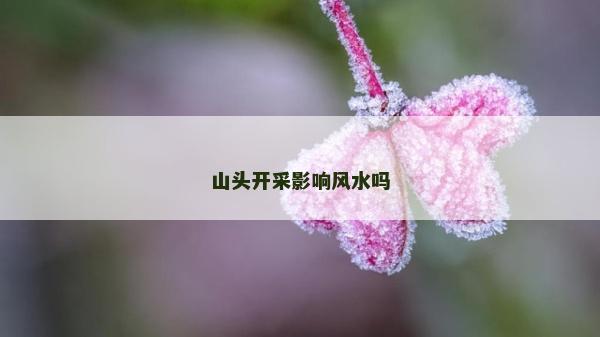 山頭開采影響風水嗎